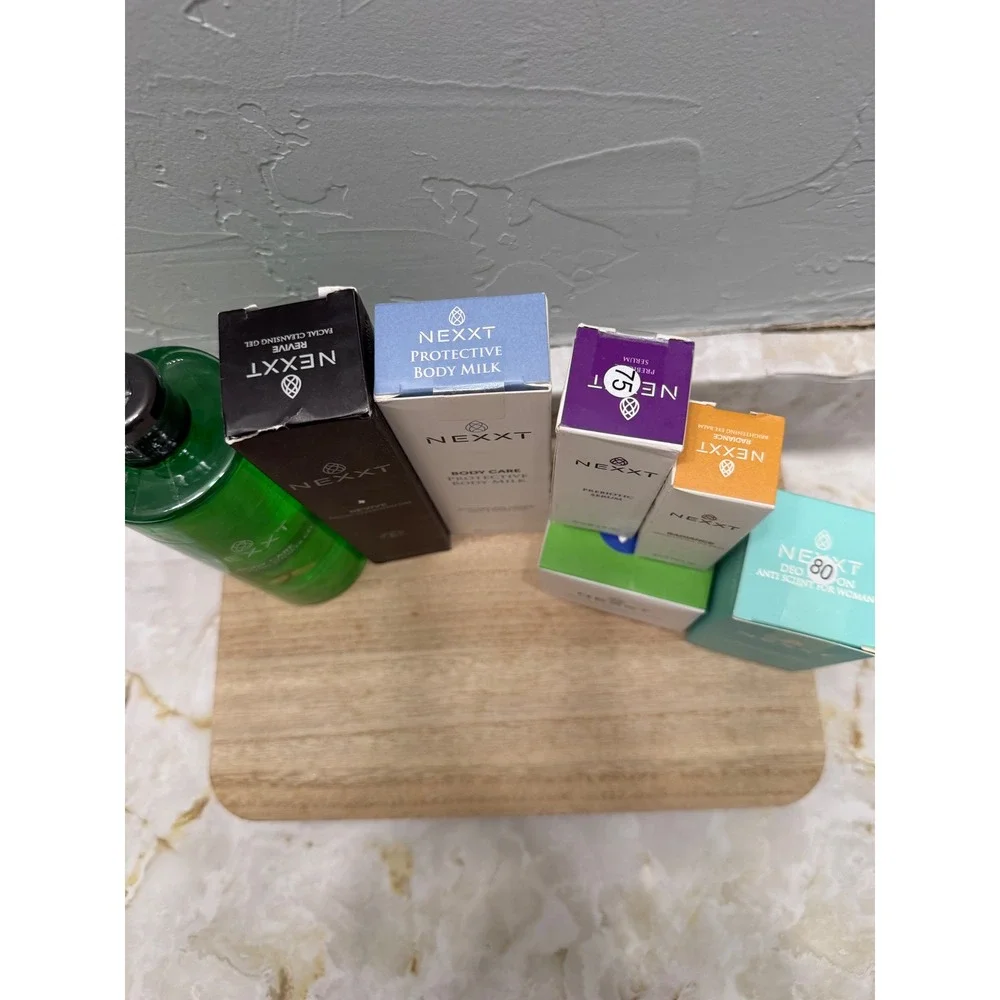 Nexxt 7pc Skincare Body‎ Care Set Shower Gel Serum Eye Balm Tea Tree Cream NEW